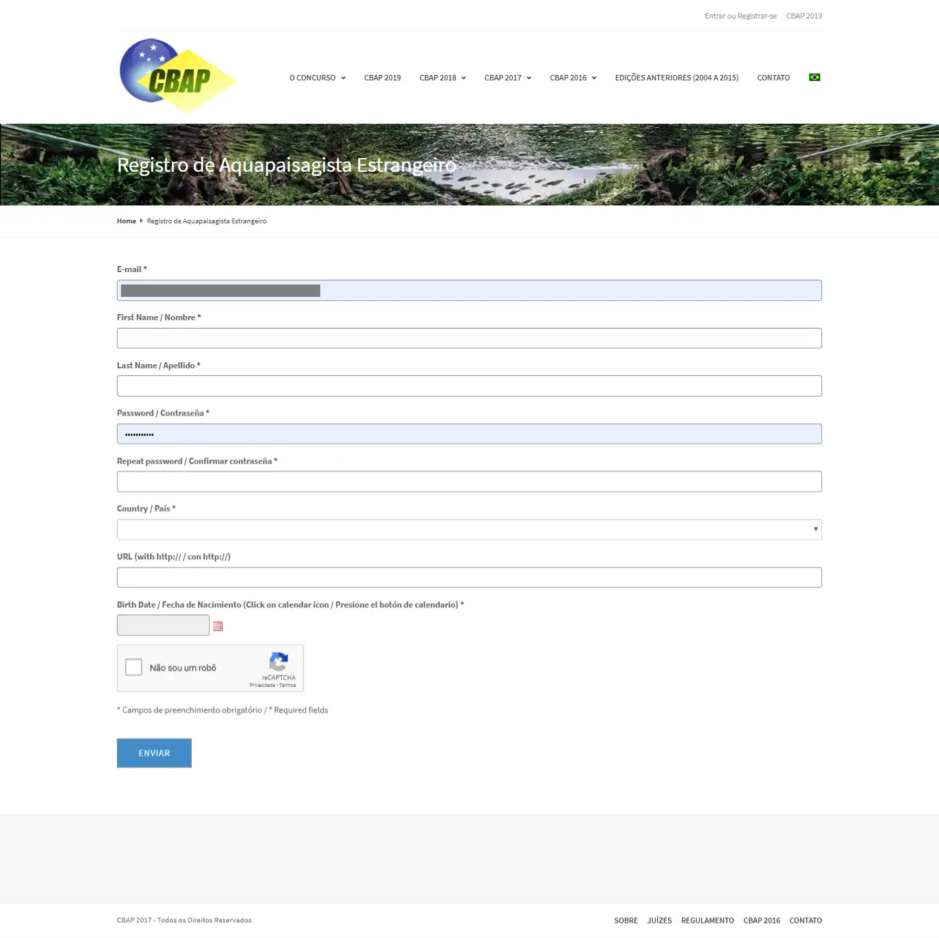 How to apply Cbap - brazil aquascaping contest