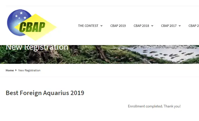 How to apply Cbap - brazil aquascaping contest