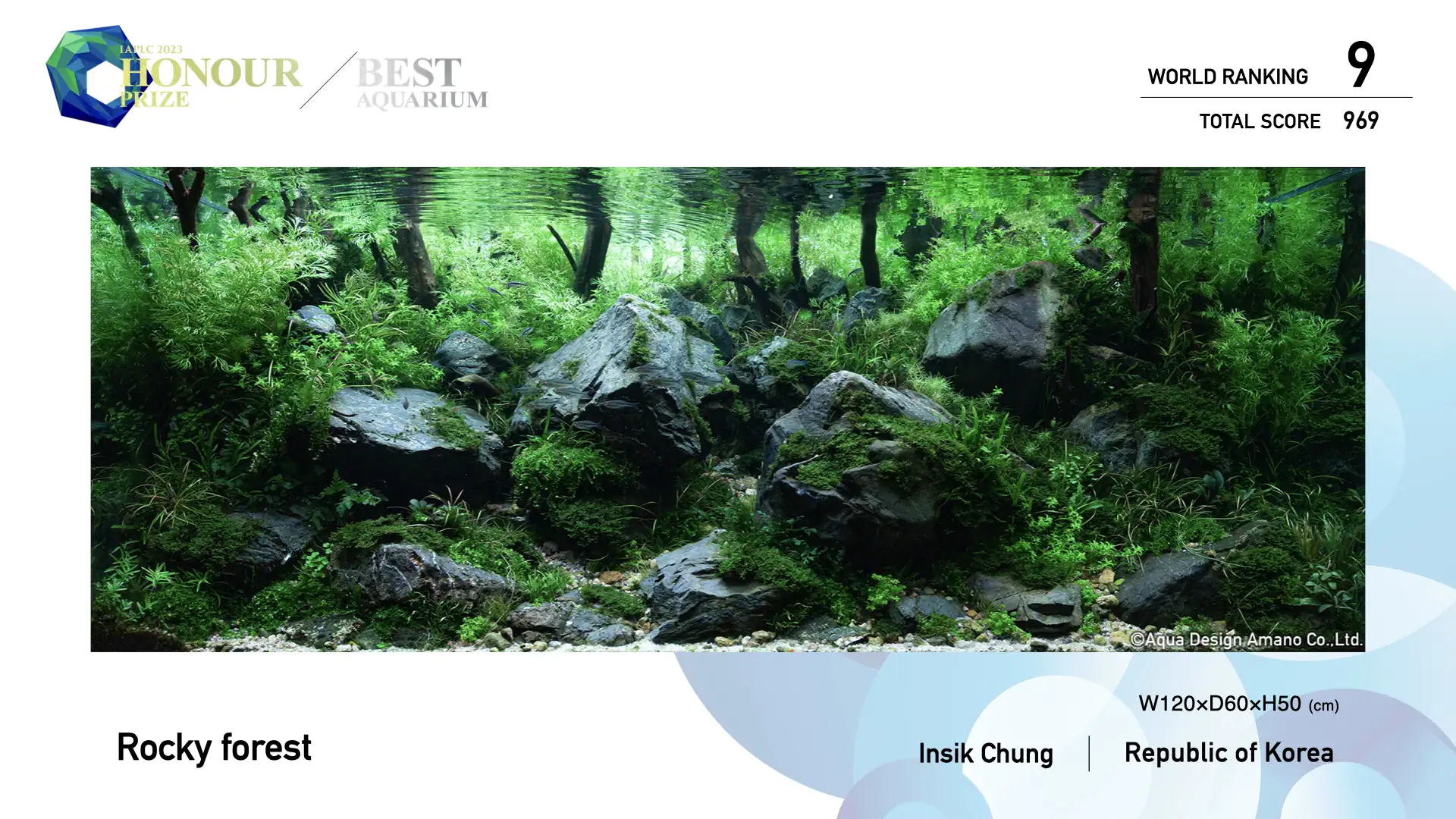 Best Aquarium Selection by Each Judge - Rocky forest - Insik Chung / Republic of Korea - IAPLC 2023